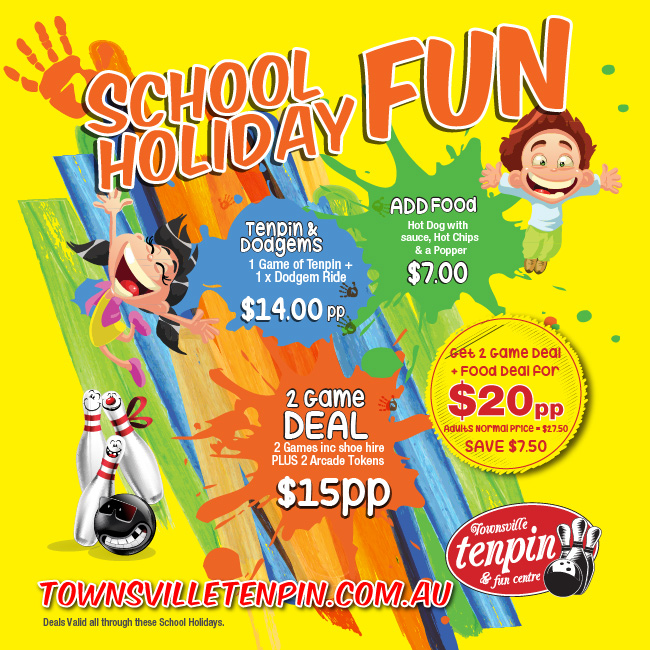 School Holiday Deals 22nd Sept. 7 October